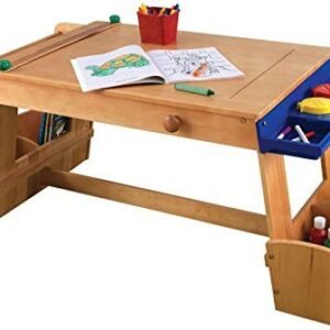 KidKraft Wooden Art Table with Drying Rack and Storage