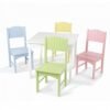 Kidkraft Nantucket Kid’s Table & 4 Pastel Chairs
