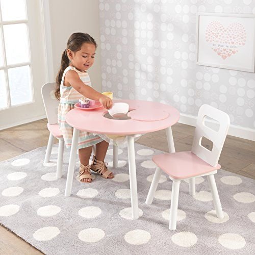 Kidkraft Pink Round Table And 2 Chair Set for Kid's Room