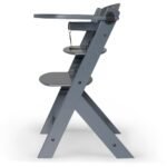 Kinderkraft – Enock Wooden High Chair – Grey