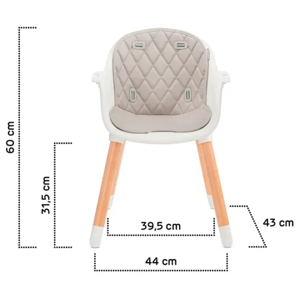 Kinderkraft – Sienna High Chair – Grey