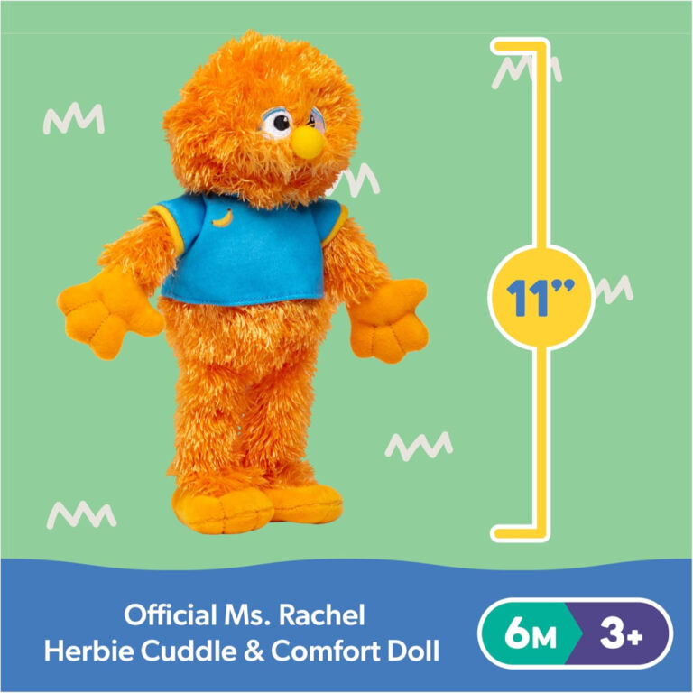 Ms. Rachel Cuddle & Comfort Friend Herbie - Plush Baby Doll & Comfort Toy