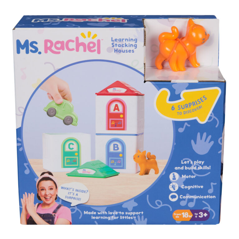 Ms. Rachel Stacking Learning Houses Toy – Educational Building Blocks for Kids