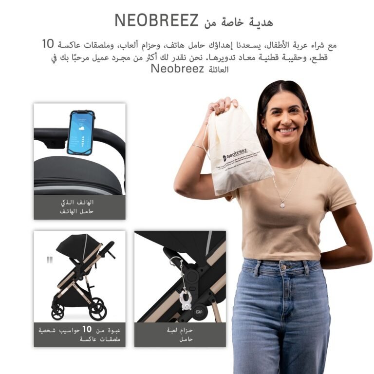 Neobreez -HEXA3X 3 in 1 Convertible Baby Pram Travel System - Black
