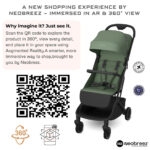 Neobreez – Neolite Ultra-Lightweight Cabin Size Travel Stroller – Green/Black