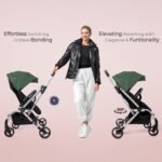 Neobreez – OCTA 360° Rotate Seat Lightweight Compact Travel Toddler Baby Stroller -Olive Green / Black