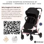 Neobreez – Octa 360° Rotating Seat Lightweight Compact Travel Stroller – Baby & Toddler – Black