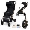 Neobreez -THETA Auto Fold Compact Lightweight Travel Toddler Baby Stroller- Black