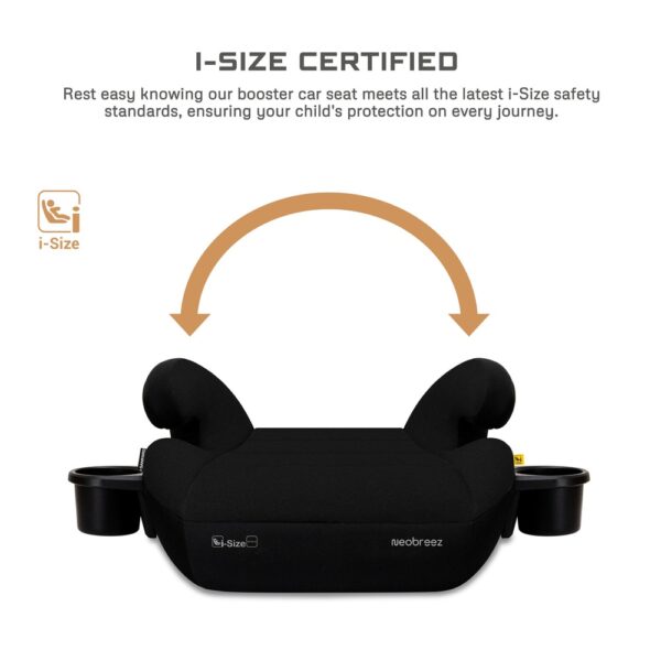 NeobreezI – i-SANFARO ISOFIX Backless Booster Car Seat – Black