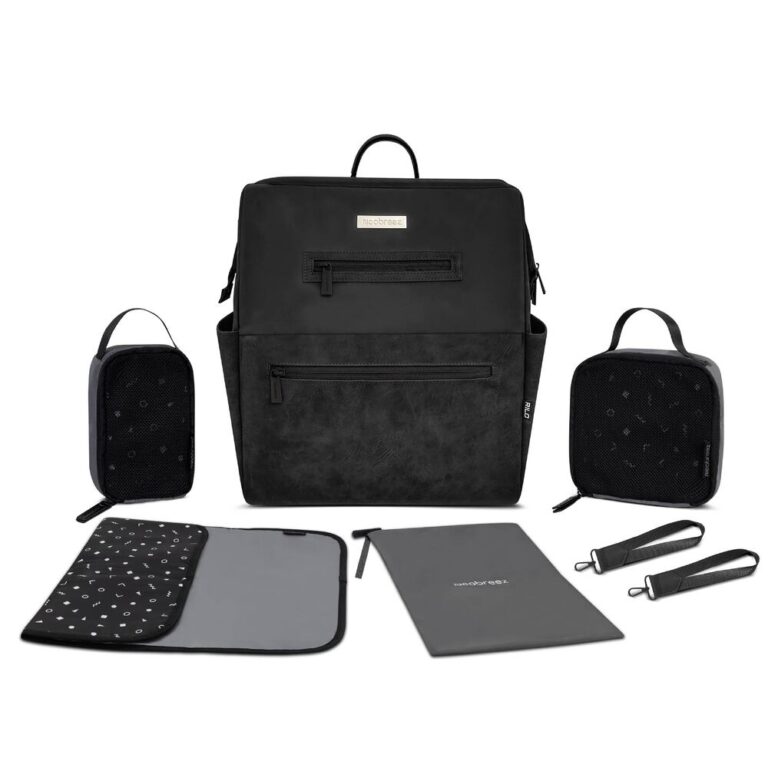 NeobreezI - RILO Multifunction Waterproof Diaper Bag for Baby&Toddler - Black