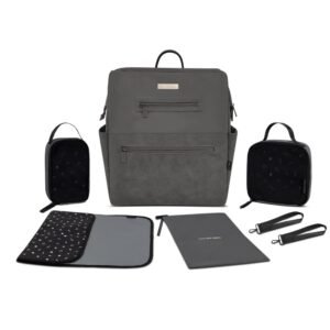 NeobreezI - RILO Multifunction Waterproof Diaper Bag for Baby&Toddler - Dark Gray