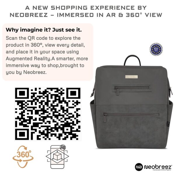 NeobreezI – RILO Multifunction Waterproof Diaper Bag for Baby&Toddler – Dark Gray