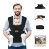 NeobreezI – ZAVII 2-in-1 Convertible Baby Carrier for Newborns to Toddlers -Black