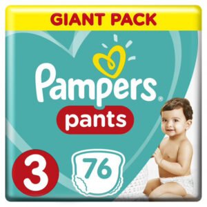 Pampers – Pants Diapers, Size 3, Midi, 6-11 Kg, Giant Pack – 76 Count
