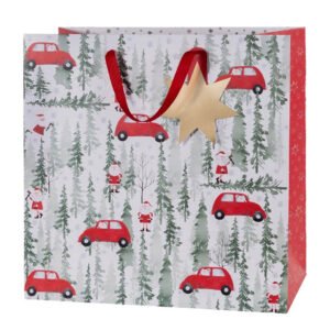 Party Camel - Christmas Trees Cars Gift Bag