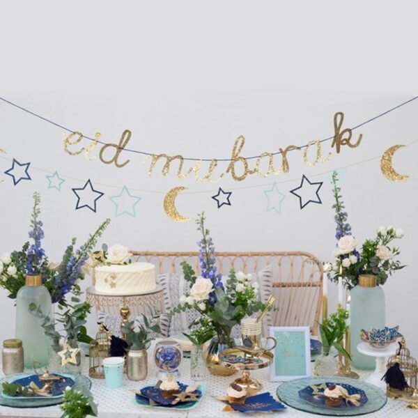 Party Camel – Eid Mubarak Stars & Moon Garland