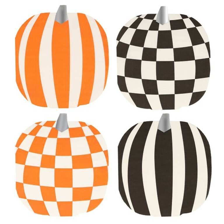 Party Camel - Mod Pattern Pumpkin Napkins