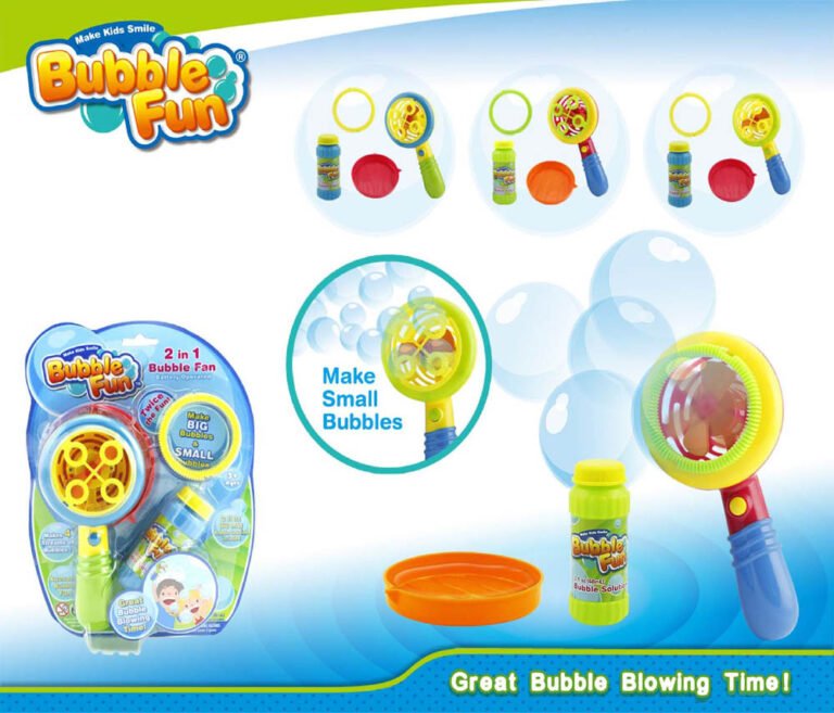 Power Joy - Bubble Fan Micro Bubble Battery Operated