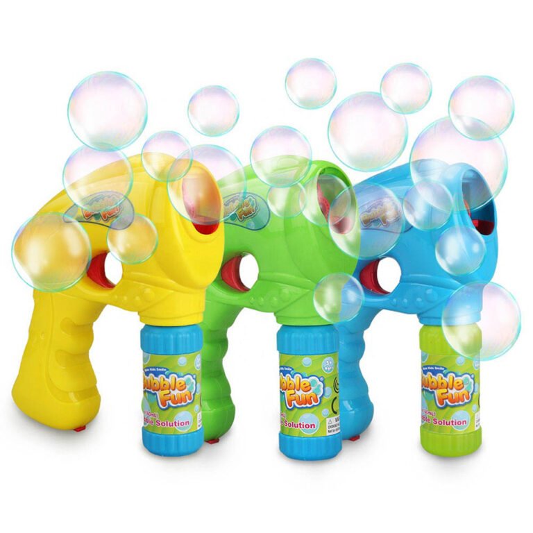 Power Joy - Bubble Fun Classic Gun With 2oz Bubble Solution Battery Operated