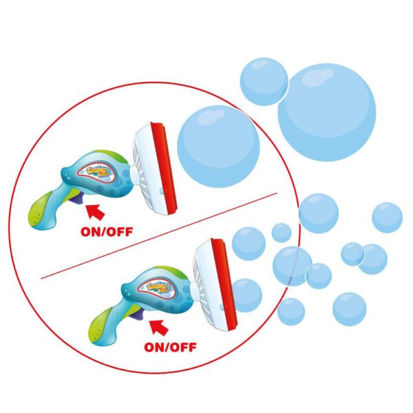 Power Joy – Bubble Jumbo Gun 2-in-1 With 8oz Bubble Solution, Battery Operated