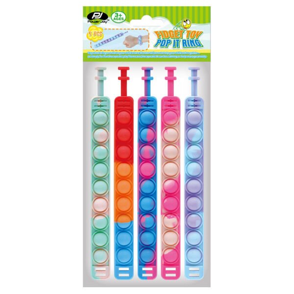 Power Joy – Pop It Ring Sensory Fidget Toy 5pcs