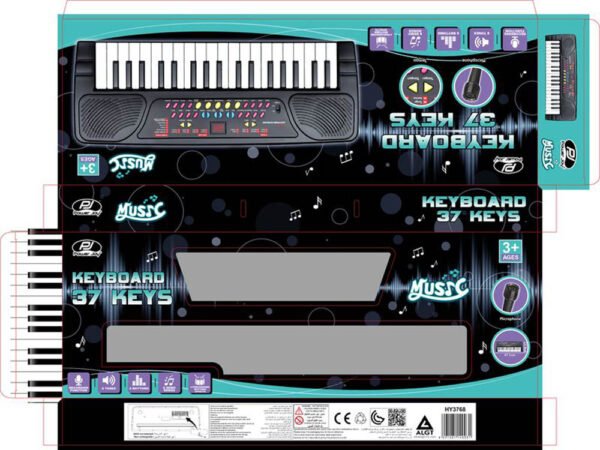 Power Joy – Music Keyboard 37 Keys With Mic