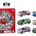 Power Joy – Vroom Vroom Pullback Graphic Car 8 Pieces