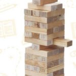 Power Joy – Wooden Tower Blocks 54 Pieces 4 Dices