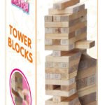 Power Joy – Wooden Tower Blocks 54 Pieces 4 Dices