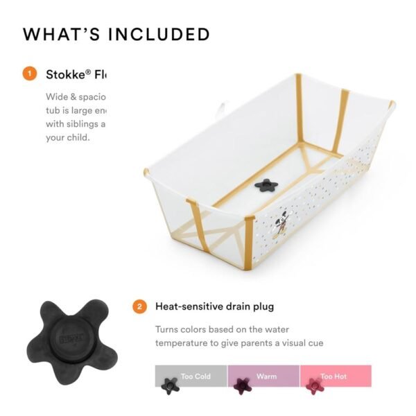Stokke – Flexi Baby Bath Mickey Celebration – White