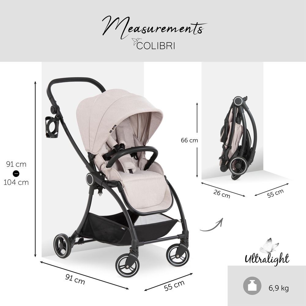 Hauck – standard stroller Colibri – Beige