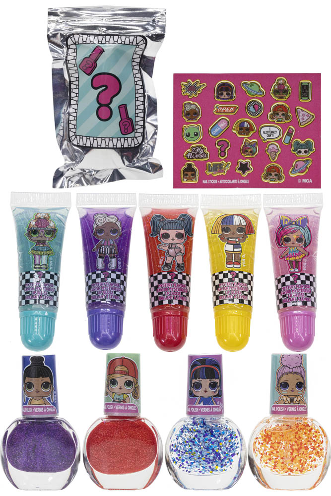 Townley Girl Super Sparkly Cosmetic Set With Lip Gloss