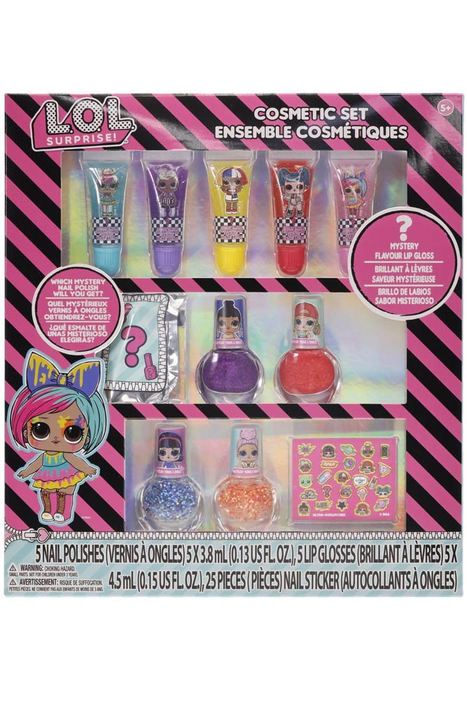 Townley Girl Super Sparkly Cosmetic Set With Lip Gloss
