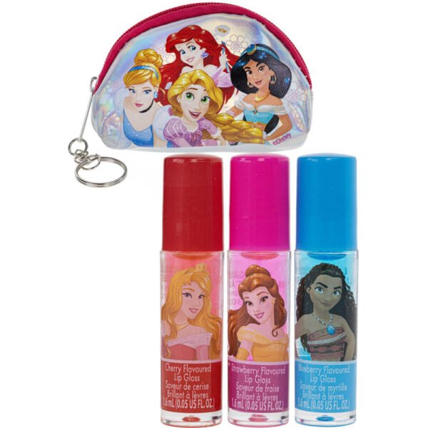 Townley Girl – 3 Pk Roll-On Lip Gloss & Micro Cosmetic Bag Plant Based