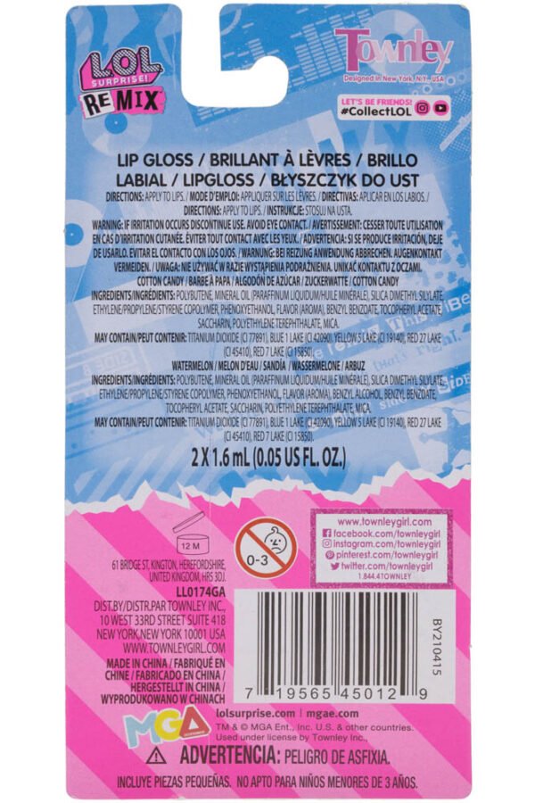 Townley Girl – Roll On Flavorued Lip Gloss Set Pack Of 2