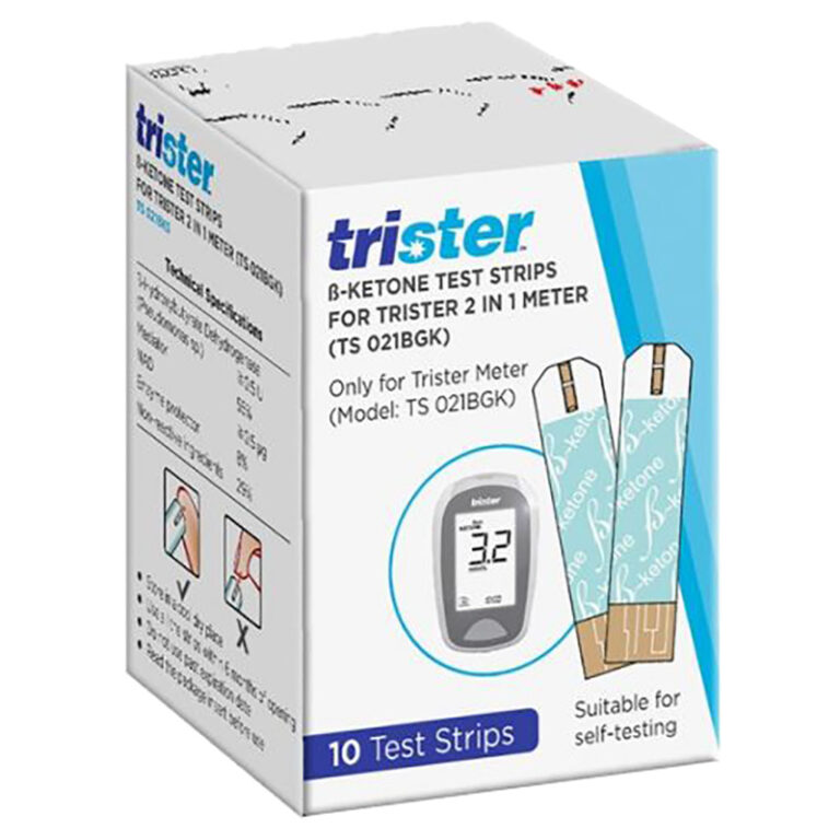 Trister - 2 in 1 B - Ketone Test Strips 10's