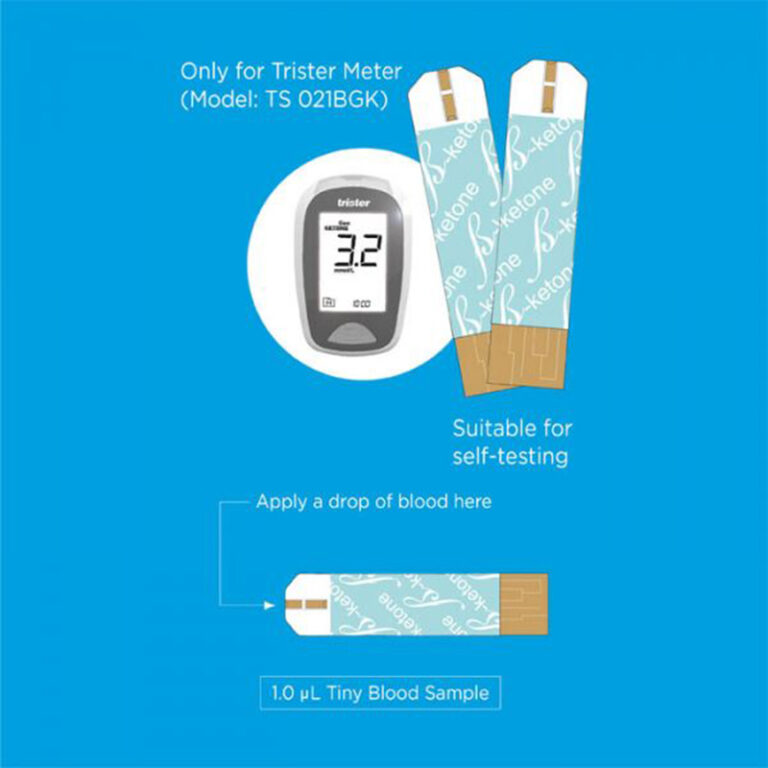 Trister - 2 in 1 B - Ketone Test Strips 10's
