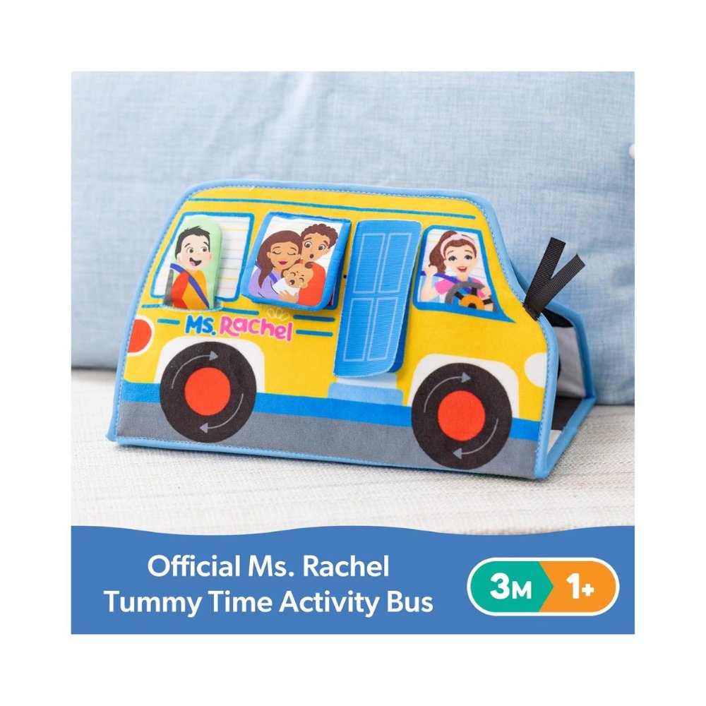 Ms. Rachel Tummy Time Activity Bus for Babies – Fun & Developmental Play Toy