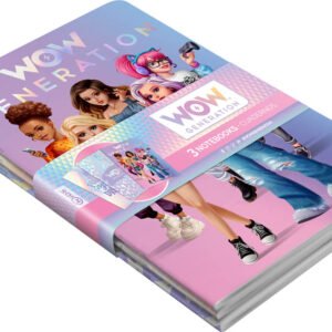 WOW Generation - A5 Pack 3 Soft Cover Notebooks 80 Sheets GSM