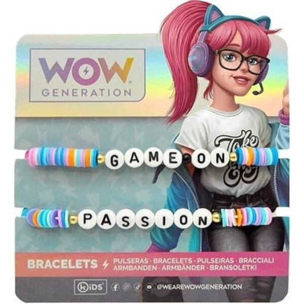 WOW Generation – Bracelets with Message Box Pack – Game On & Passion