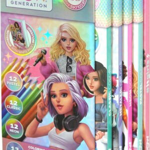 WOW Generation - Set 48 Coloured Pencils with Notebook