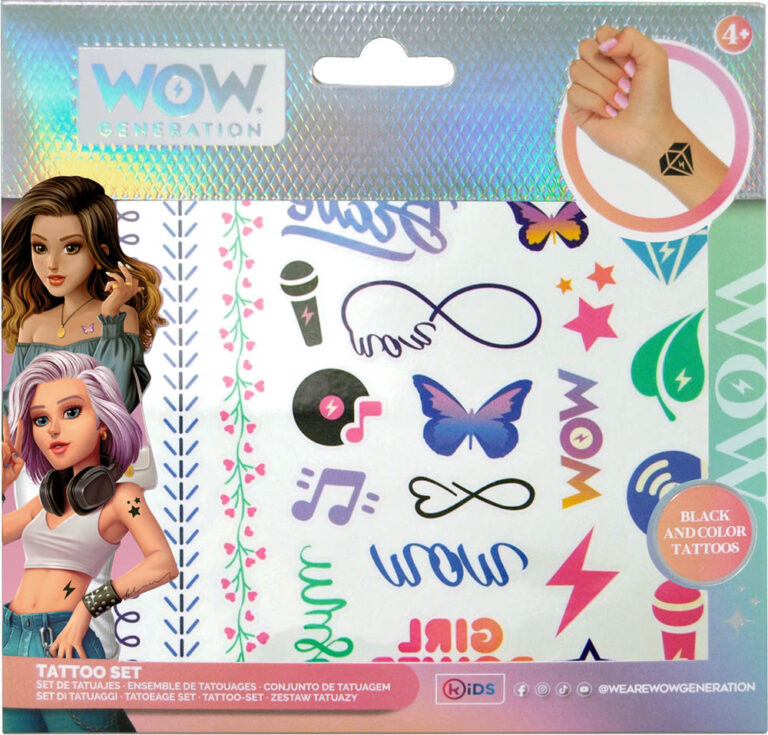 WOW Generation - Tattoo Set + Of 50 Colour And B/W Tattoos