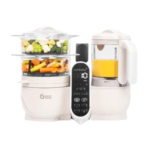 Babymoov Nutribaby Plus 6-in-1 Beige Baby Multi Food Processor - Steam, Blend, Sterilize