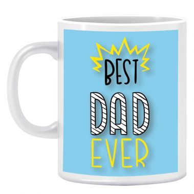 Twinkle Hands Best Dad Ever Mug White
