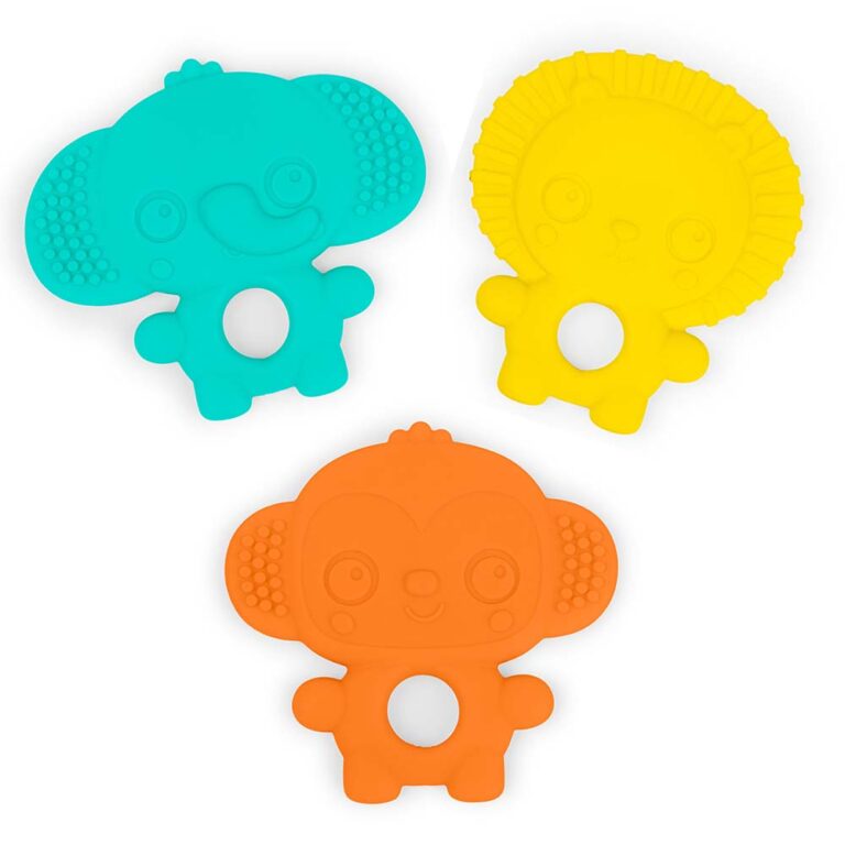 Bright Starts - 3Pk Textured Teethers - Gummy Buddies