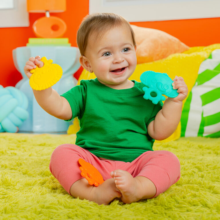 Bright Starts - 3Pk Textured Teethers - Gummy Buddies