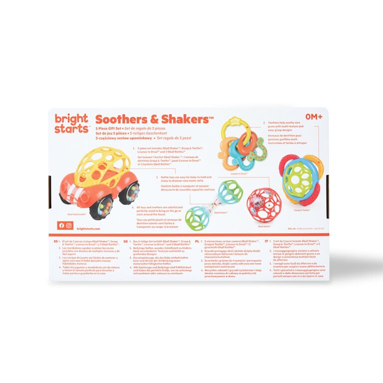 Bright Starts - 5Pc Toy Gift Set - Soothers & Shakers