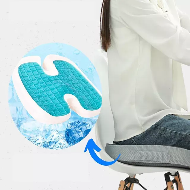 Pikkaboo Memory Gel Support Cushion for Office Chair