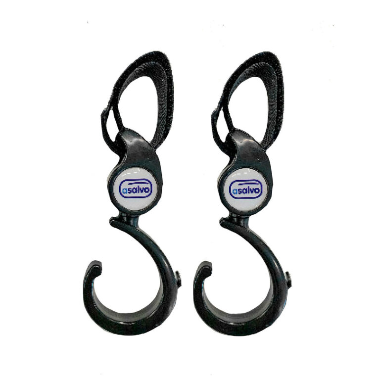 Asalvo - Universal Hooks for Strollers and Cribs - Black