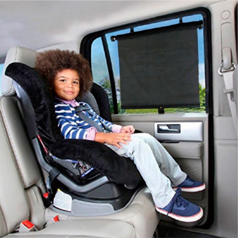 Asalvo Roll-Up Car Sunshade - Black